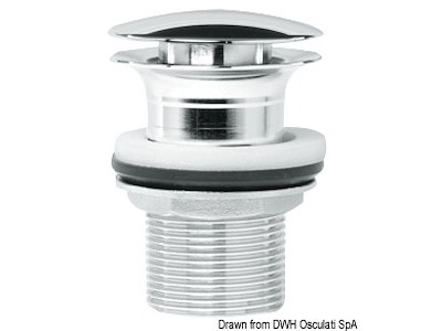 Piletta in ottone cromato 