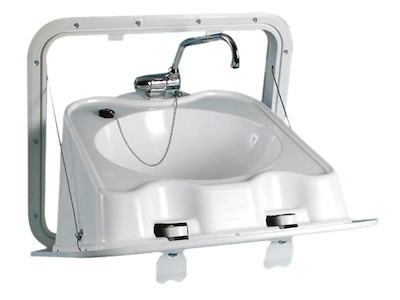 Lavello in ABS pieghevole a parete 