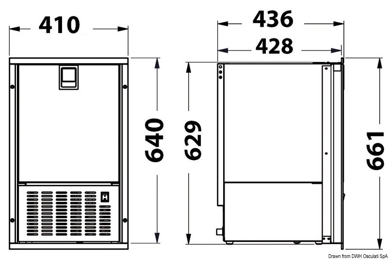 Icemaker White Ice 230 V inox 