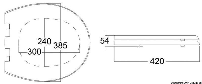 Coprisedili di ricambio per wc elettrici TECMA