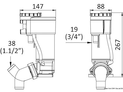 Kit elettrificazione 12V per WC manuale 