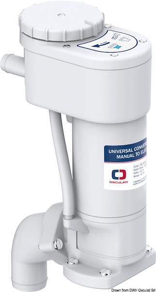 Kit elettrificazione 12V per WC manuale 