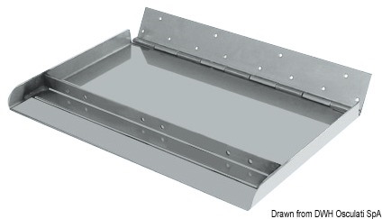 Coppia flap serie Maxi con profondità di 300 mm, con nervatura laterale + nervatura centrale