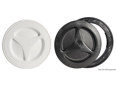 Tappo d’ispezione in polipropilene con chiusura a rotazione e con baionetta