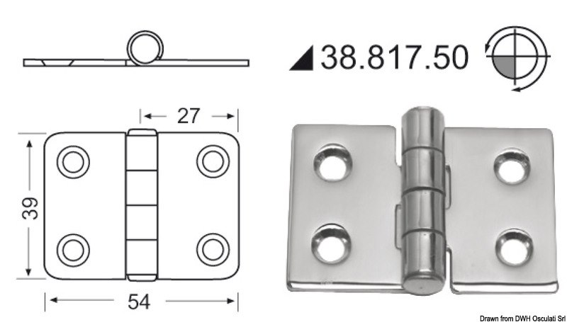 Cerniera inox 