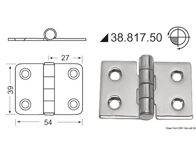Cerniera inox 
