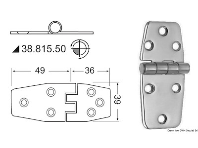 Cerniera inox 