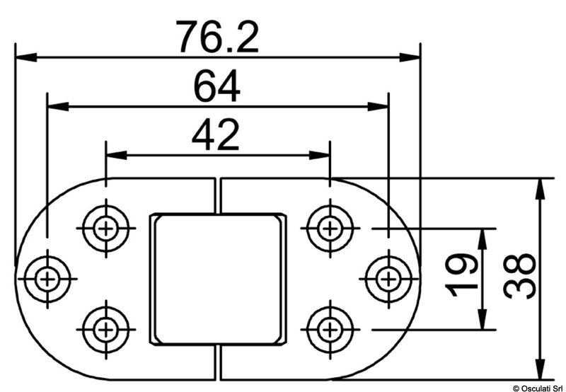 Cerniera di precisione microfuse, rotazione 180°