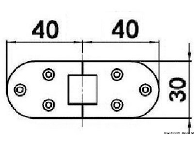 Cerniera di precisione microfuse, rotazione 180°