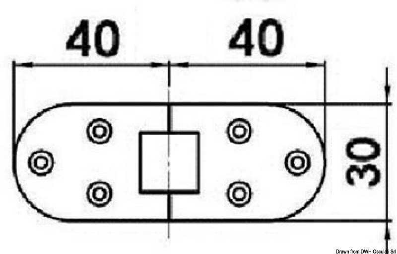 Cerniera di precisione microfuse, rotazione 180°