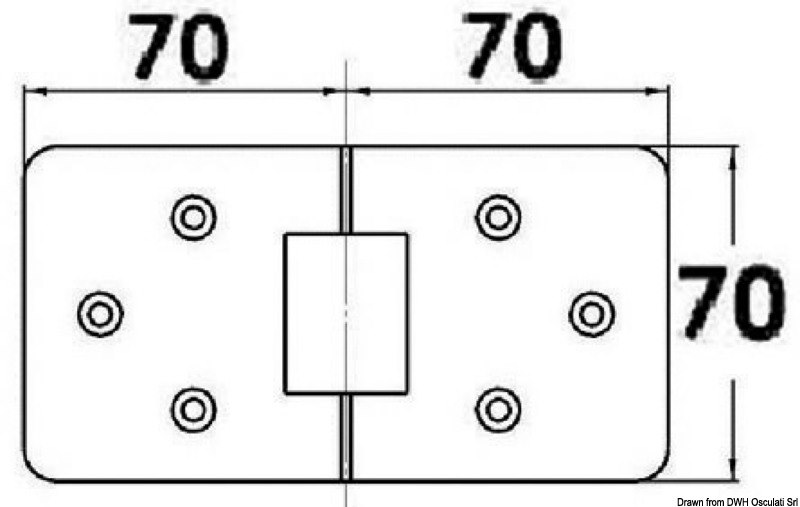Cerniera di precisione microfuse, rotazione 180°