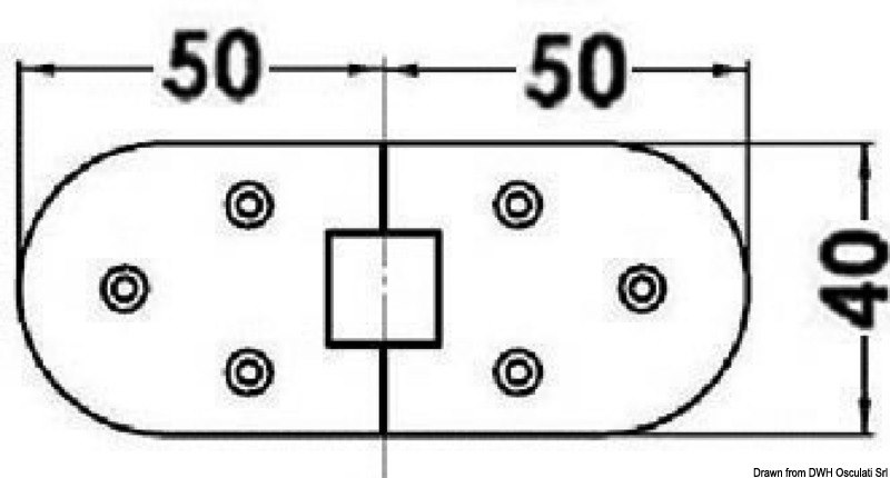 Cerniera di precisione microfuse, rotazione 180°