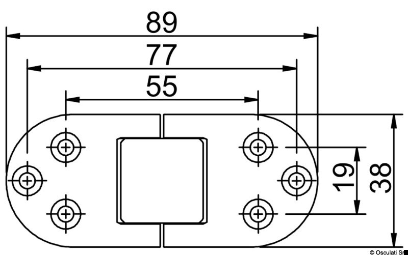 Cerniera di precisione microfuse, rotazione 180°
