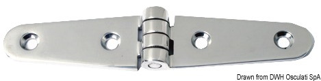 Cerniera inox ala lunga 150mm 