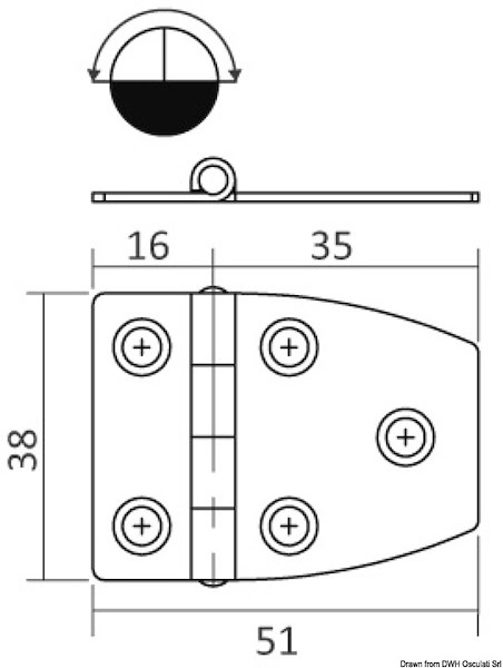 Cerniera 1,7 mm