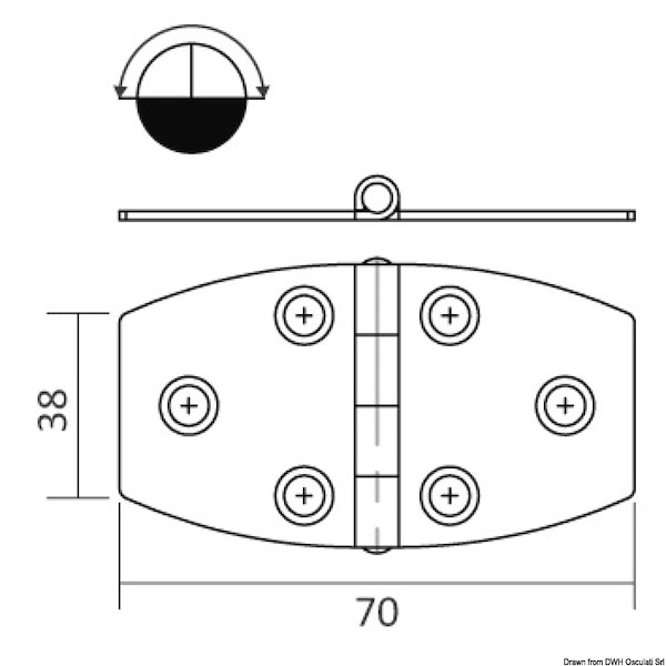 Cerniera 1,7 mm
