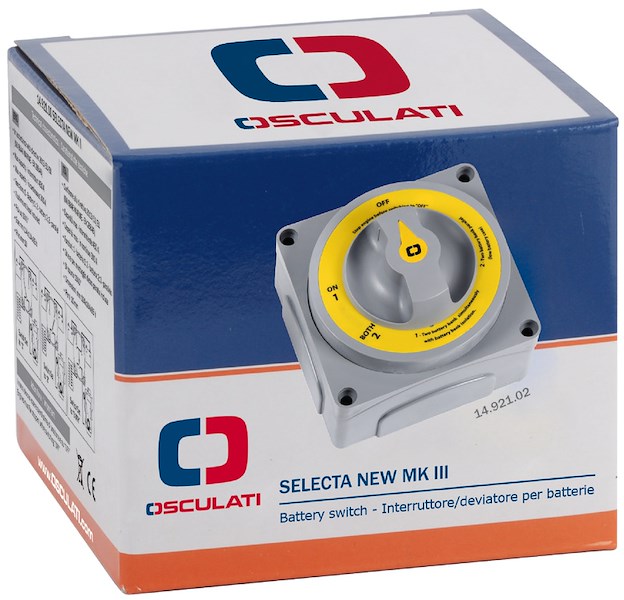 Interruttore/deviatore per batterie Selecta New
