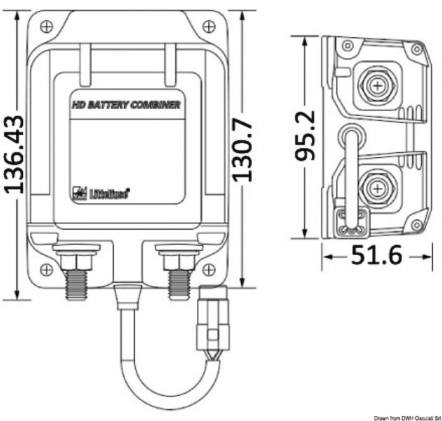 Combinatore batterie/Relay automatico di carica intelligente bistabile LITTELFUSE®