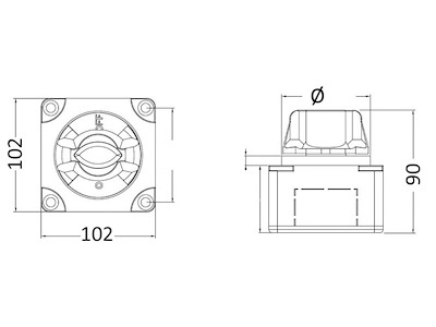 Staccabatteria / Deviatori da appoggio/incasso Electra HD