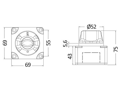Staccabatteria / Deviatori da appoggio/incasso Electra