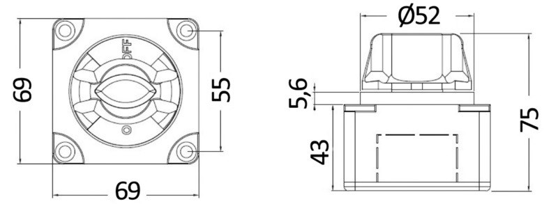 Staccabatteria / Deviatori da appoggio/incasso Electra