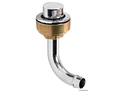 Sfiato carburante in ottone cromato a filo