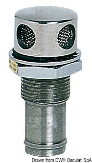 Sfiato carburante in acciaio inox lucidato a specchio