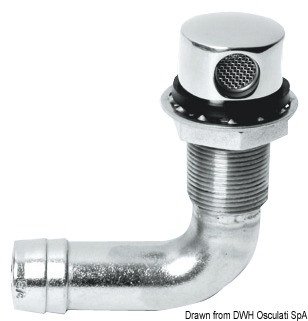 Sfiato carburante in acciaio inox lucidato a specchio