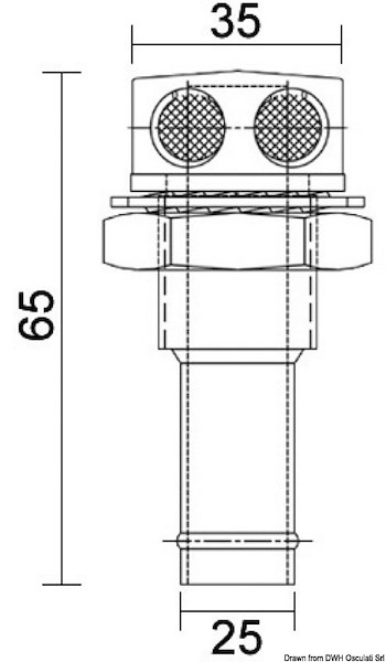 Sfiato carburante in acciaio inox lucidato a specchio