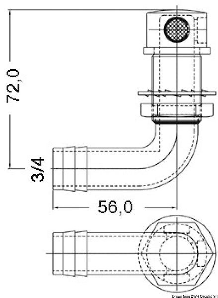 Sfiato carburante in acciaio inox lucidato a specchio