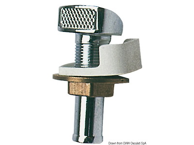 Sfiato carburante in ottone cromato