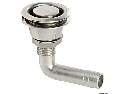 Sfiato inox 90° incassato 