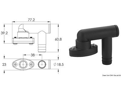 Trappola per sfiato Ø 16 mm 