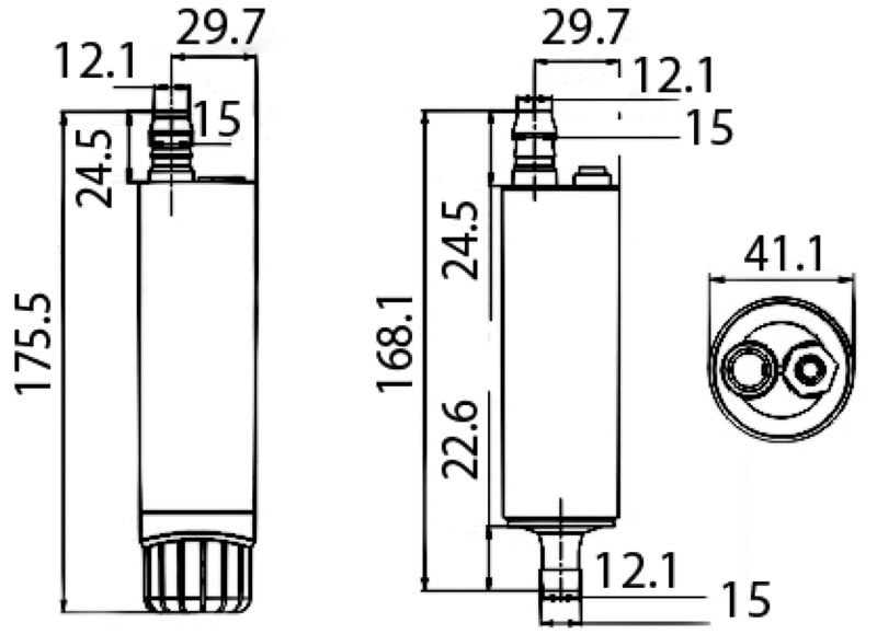 Pompa centrifuga ad immersione 12V - 18 l/min 