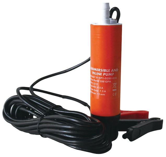 Pompa centrifuga ad immersione 12V - 18 l/min 