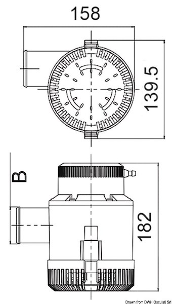 Pompa di sentina ad immersione G3500 12 V 