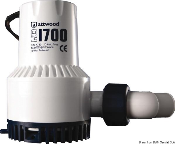 Pompa di sentina ATTWOOD Heavy Duty per usi gravosi