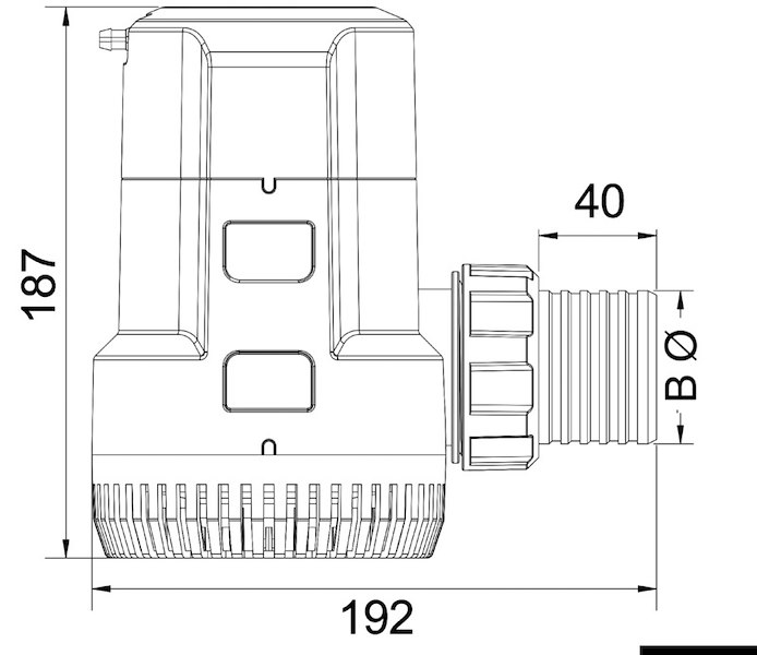 Pompa di sentina SuperFlow maxi ad immersione