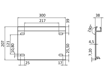Kit slitta scorrevole per piedi sedile