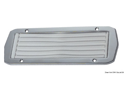 Pedana ottone cromato 230x80 mm 