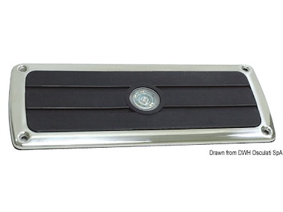 Pedana poggiapiedi antisdrucciolo con cornice