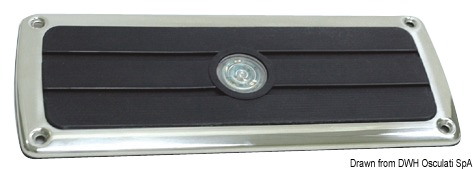 Pedana poggiapiedi antisdrucciolo con cornice