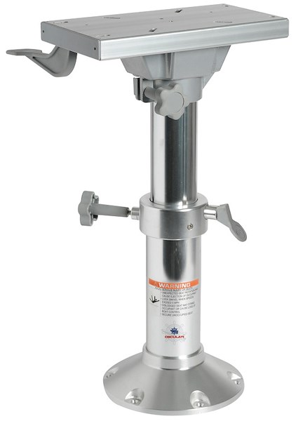 Supporto sedile con slitta girevole lucidato a specchio