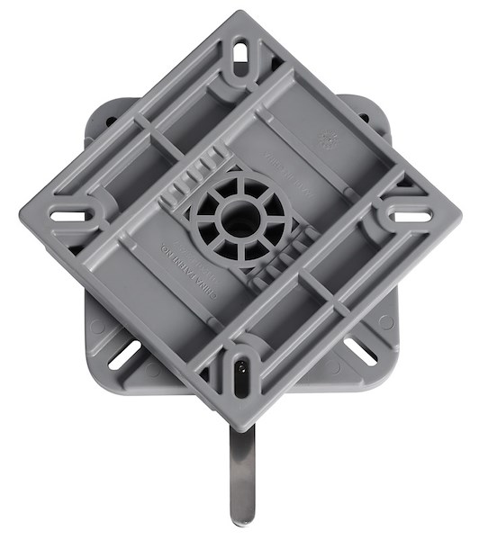 Base girevole e removibile con blocco 