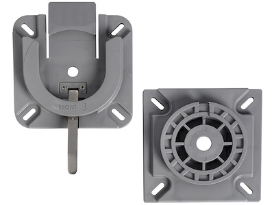 Base girevole e removibile con blocco 