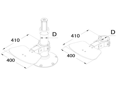 Pedana poggiapiedi pieghevole