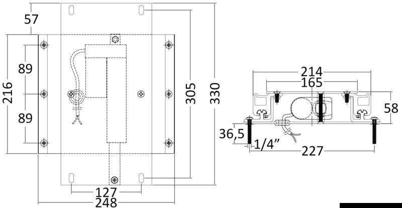 Slitta elettrica scorrevole per sedili 12V  