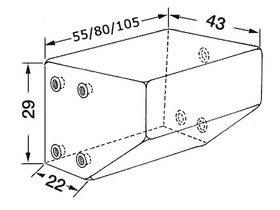 Serbatoio in polietilene rigido per acque nere