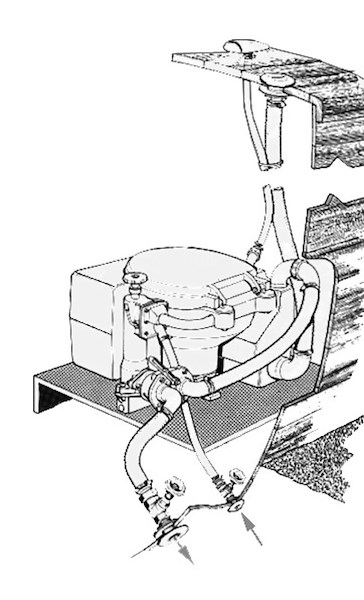 Serbatoio acque nere conformato per WC 