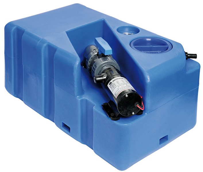 Serbatoio acque nere con maceratore orizzontale